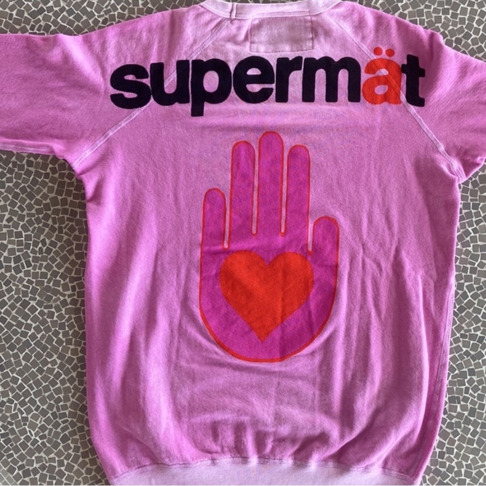 ♥️… {RARE} FreeCity Pink Superfade Supermát Pullover Sweater